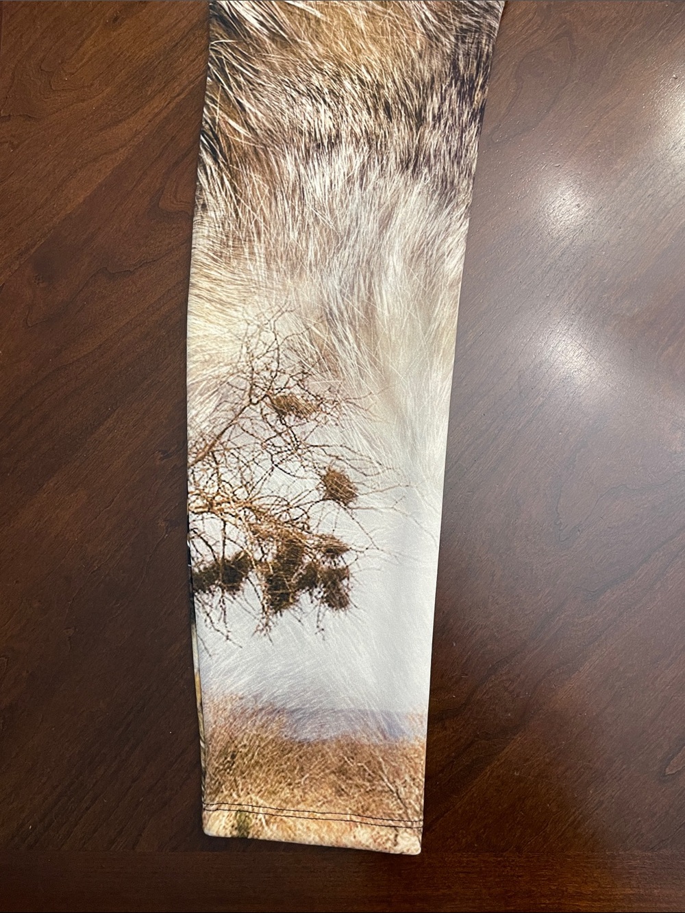 Express Leopard Face Print Leggings in Yellow, Brown, Black - Picture 12 of 16